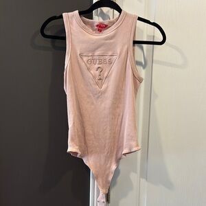 Guess Pink Sleeveless Bodysuit